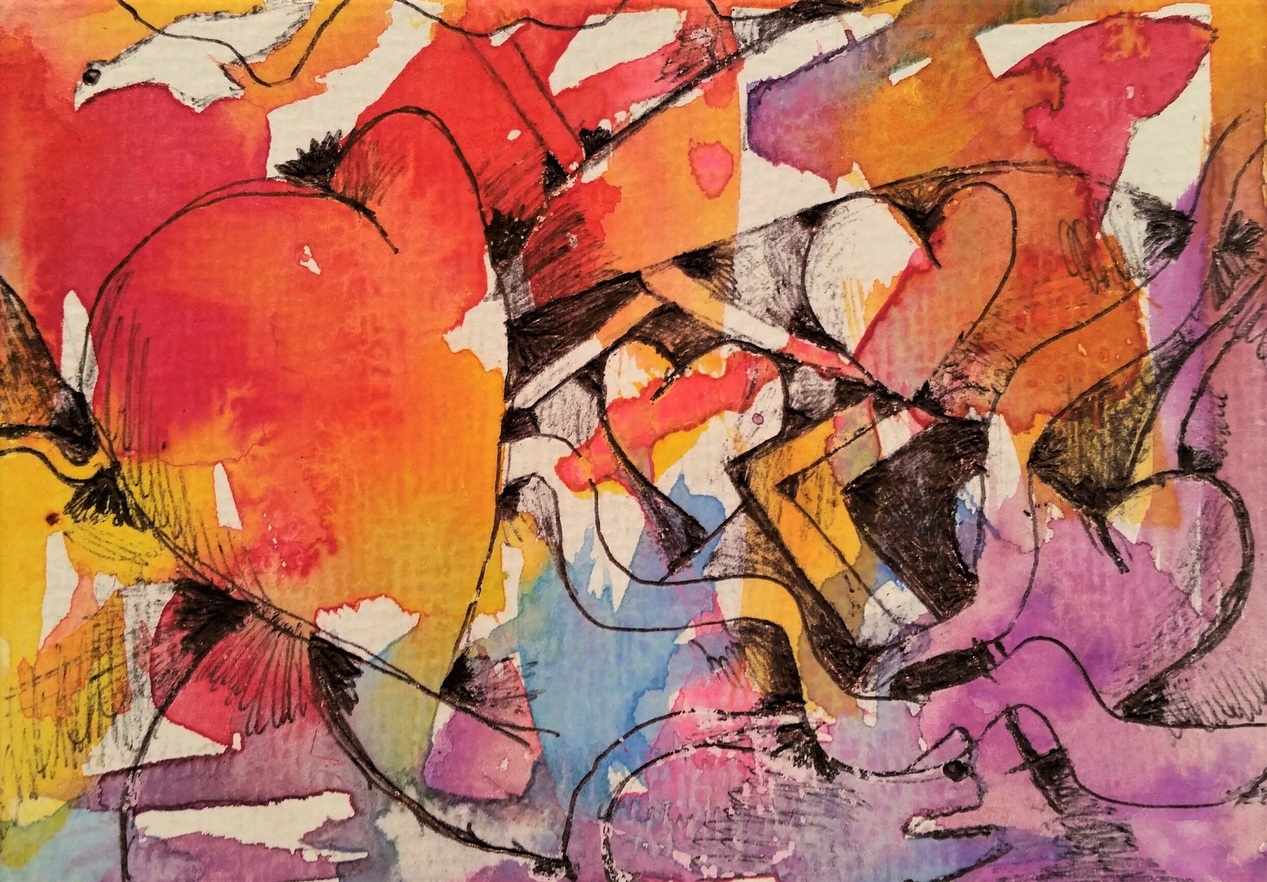 Liebe verwoben im Universum - 12x16cm